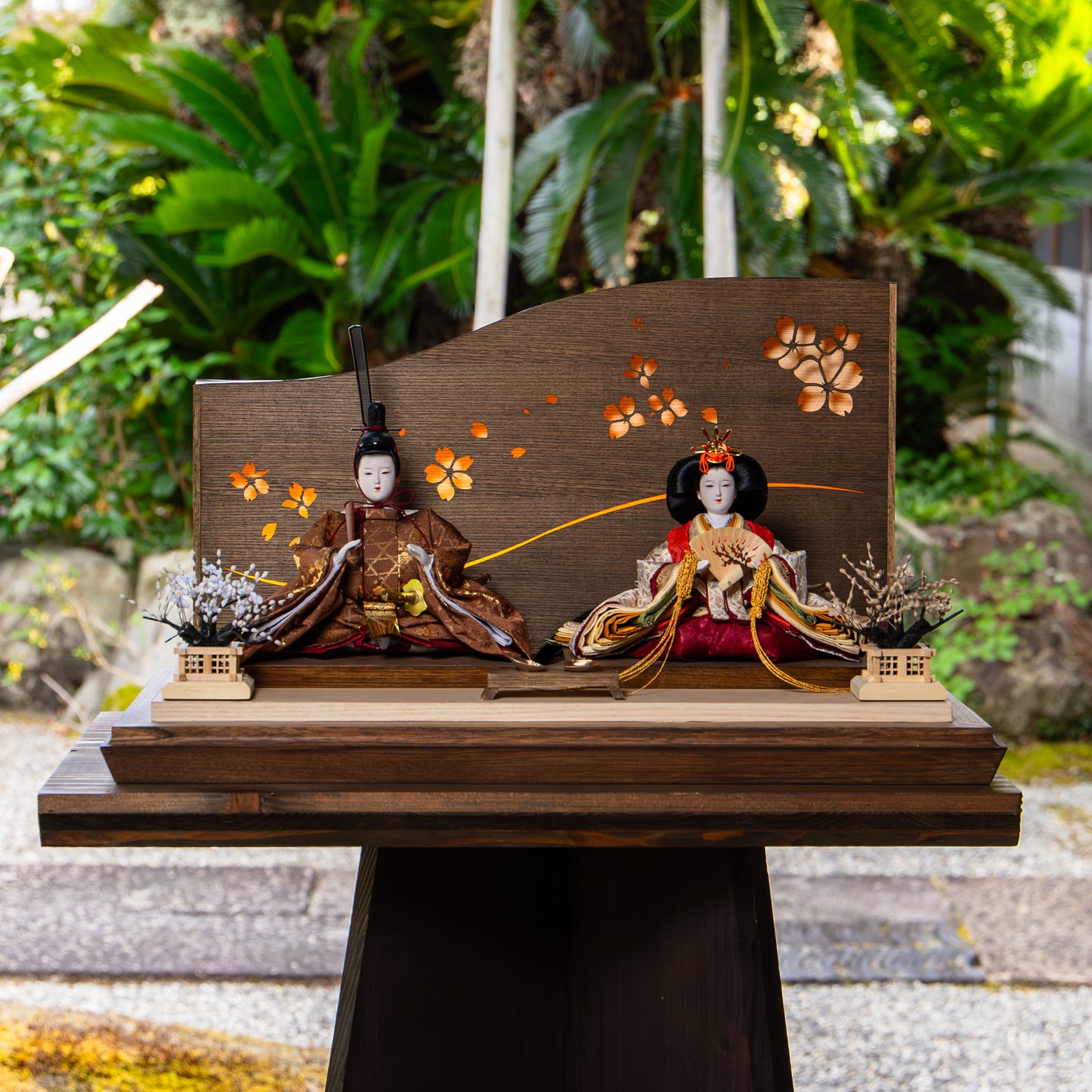 桜乙　oto｜26雛人形ケース飾り