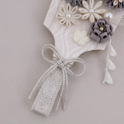 elsa エルサ ホワイトシルバー｜26正月飾り　羽子板