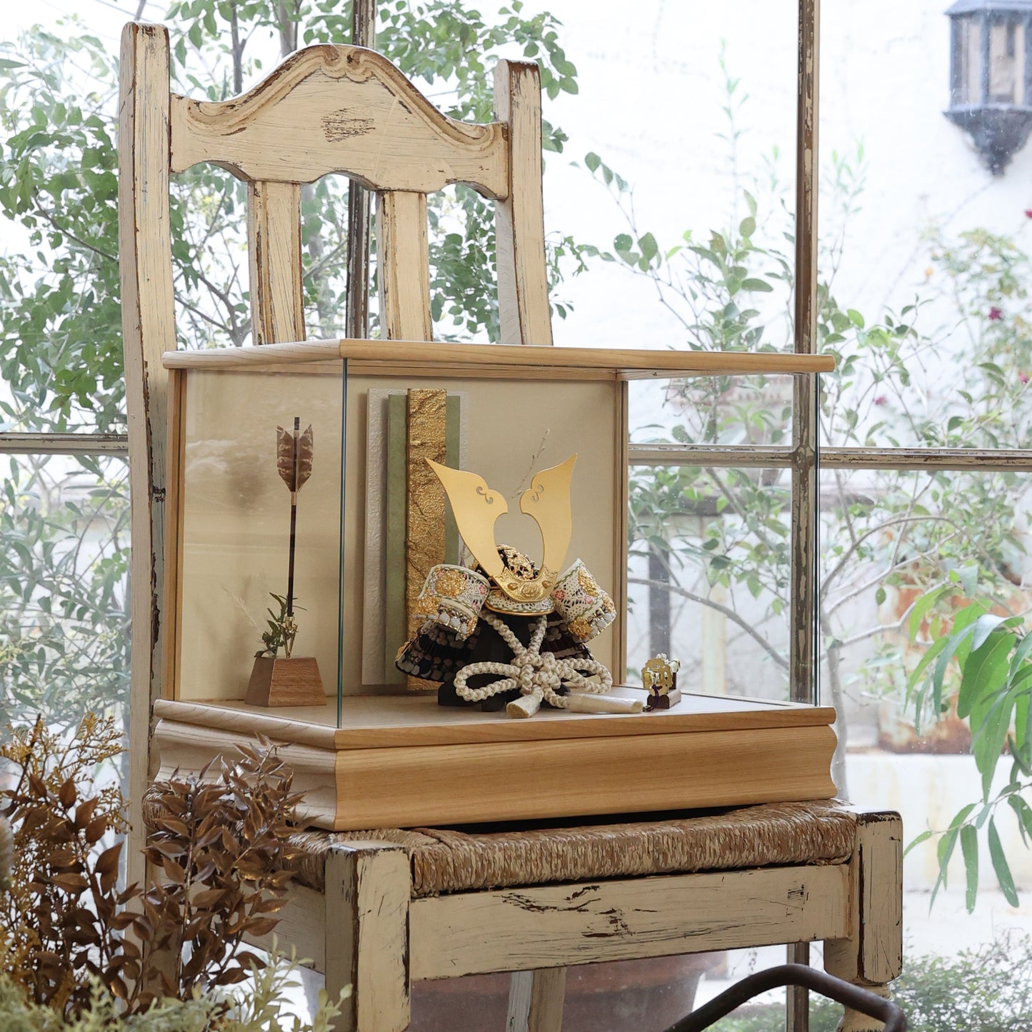 甲冑師「京都武久」作品　朔 saku | 26祈兜 ケース飾り