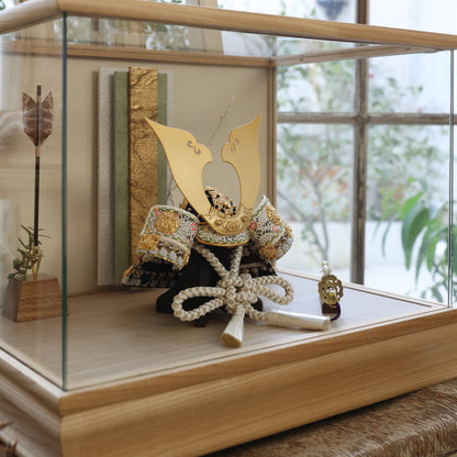 甲冑師「京都武久」作品　朔 saku | 26祈兜 ケース飾り