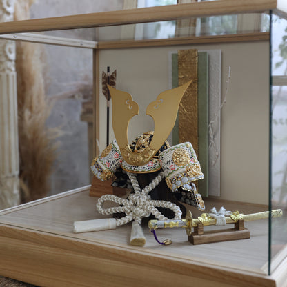 甲冑師「京都武久」作品　朔 saku | 26祈兜 ケース飾り