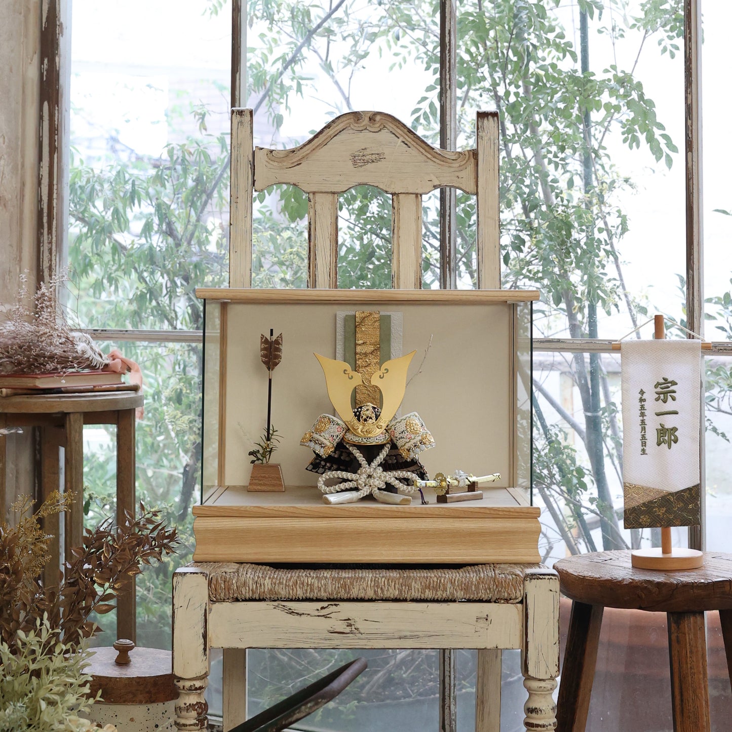 甲冑師「京都武久」作品　朔 saku | 26祈兜 ケース飾り