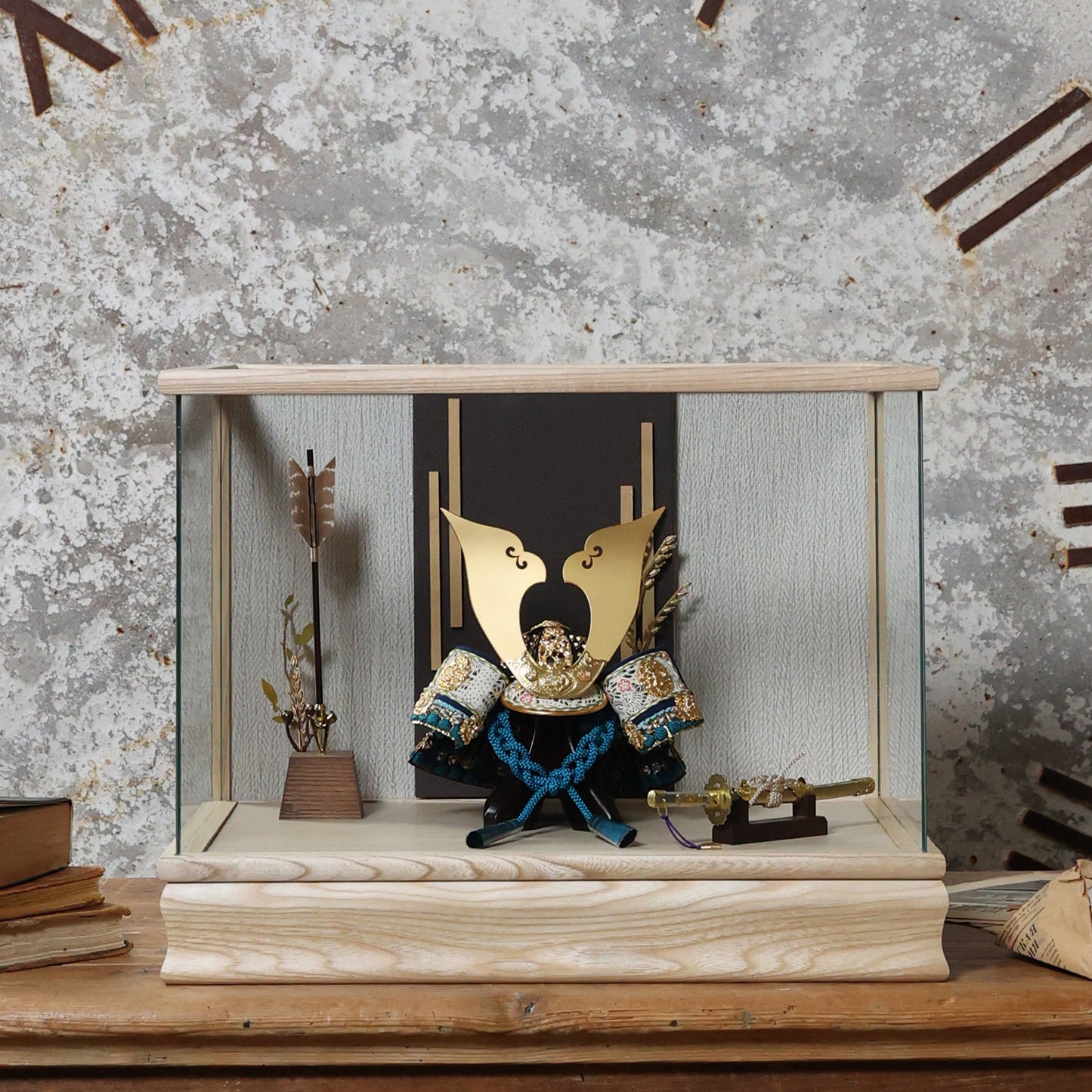 甲冑師「京都武久」作品　湊 minato | 26祈兜 ケース飾り