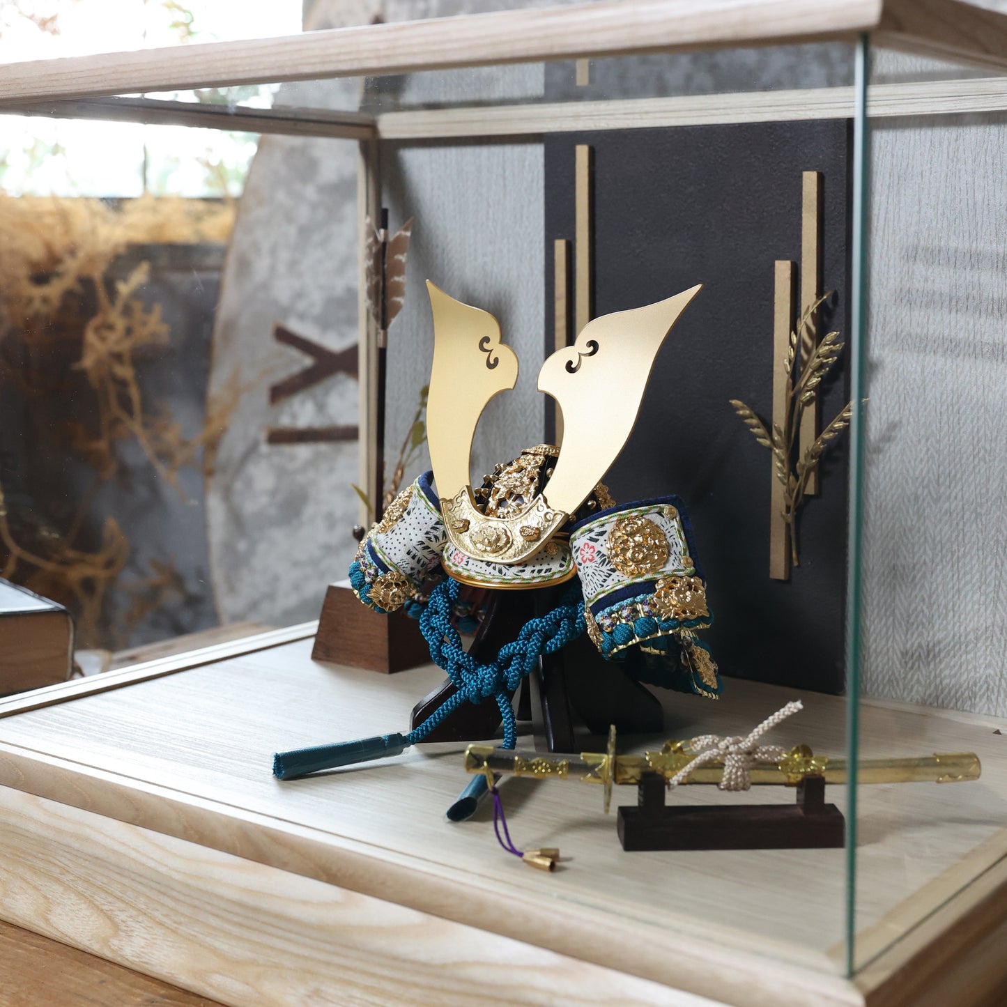 甲冑師「京都武久」作品　湊 minato | 26祈兜 ケース飾り