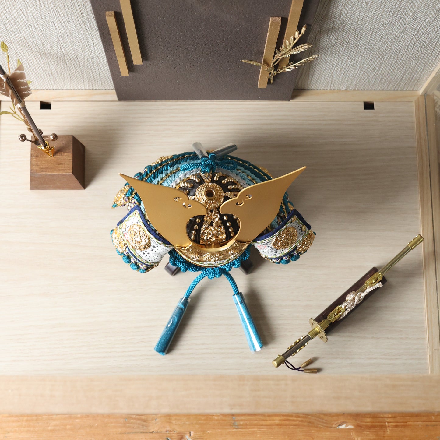 甲冑師「京都武久」作品　湊 minato | 26祈兜 ケース飾り