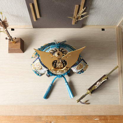 甲冑師「京都武久」作品　湊 minato | 26祈兜 ケース飾り