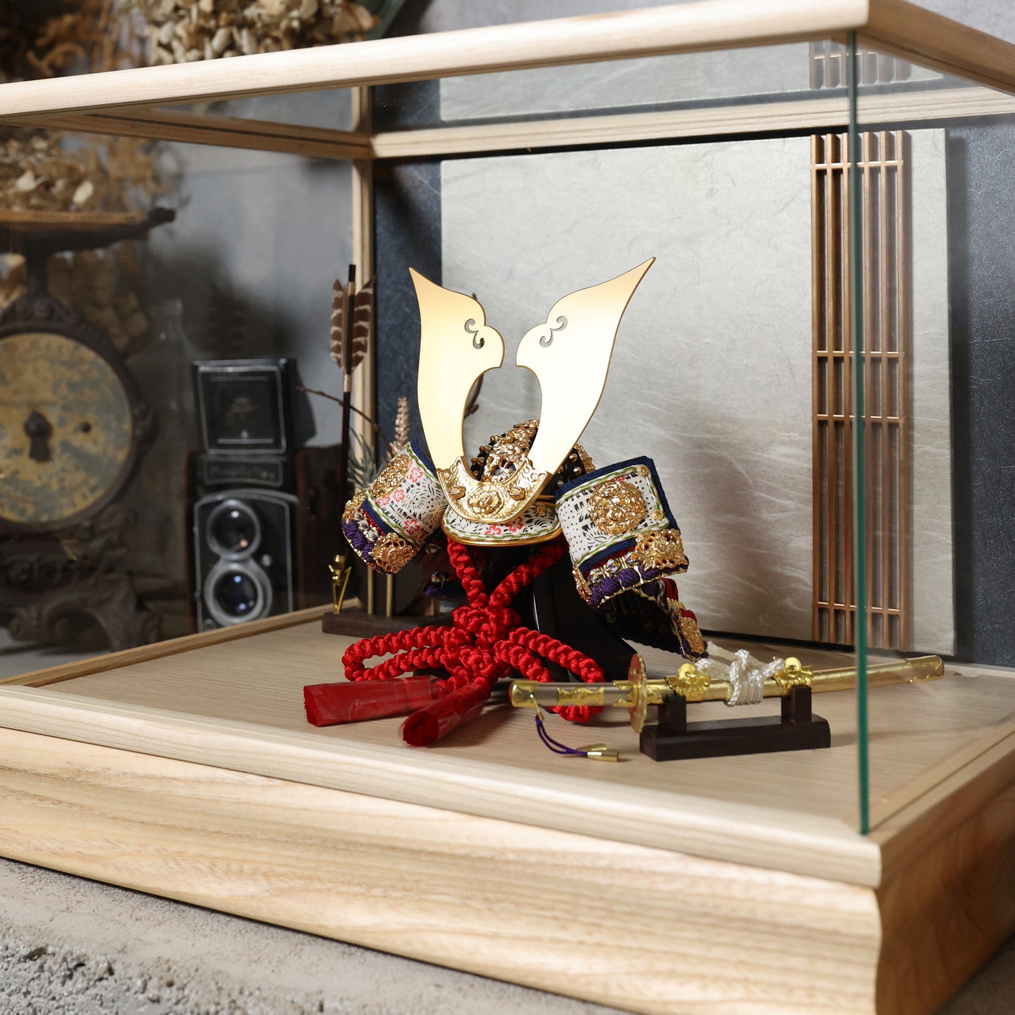 甲冑師「京都武久」作品　仁 jin | 26祈兜 ケース飾り