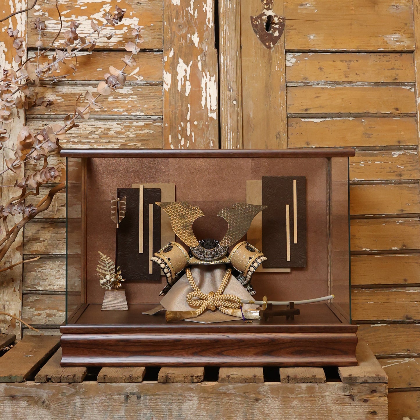 甲冑師「翠鳳」作品　日向 hinata | 26祈兜 ケース飾り