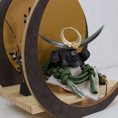 翠斗 suito｜26祈兜 三日月(大)飾り