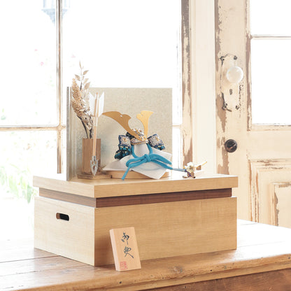 甲冑師「加藤良」作品  蒼 ao | 26祈兜 収納飾り