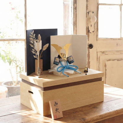 甲冑師「加藤良」作品  蒼 ao | 26祈兜 収納飾り