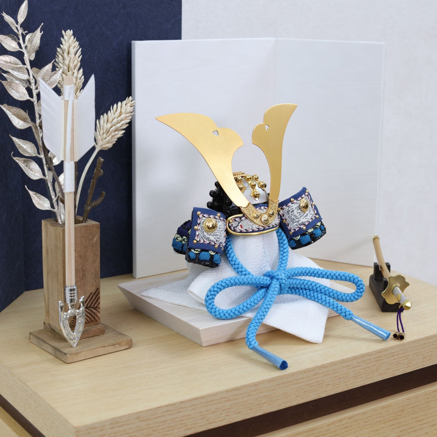 甲冑師「加藤良」作品  蒼 ao | 26祈兜 収納飾り