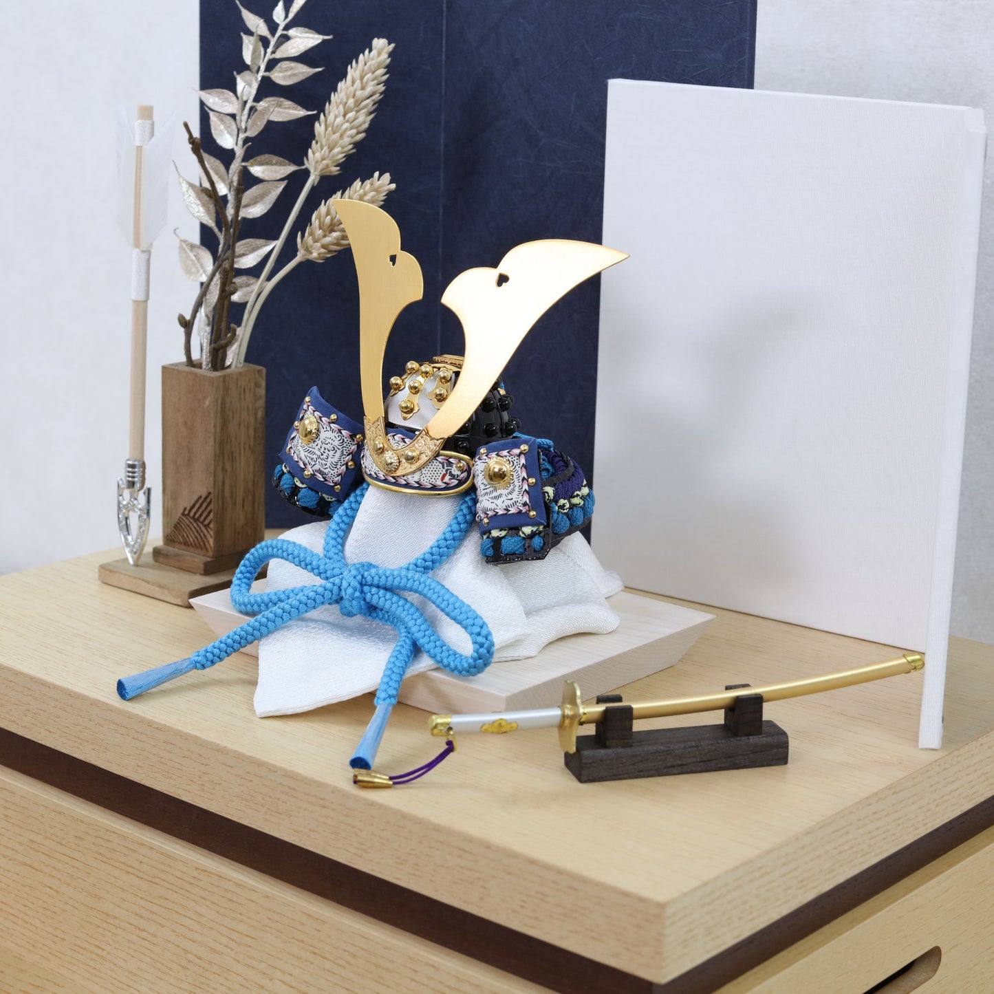 甲冑師「加藤良」作品  蒼 ao | 26祈兜 収納飾り