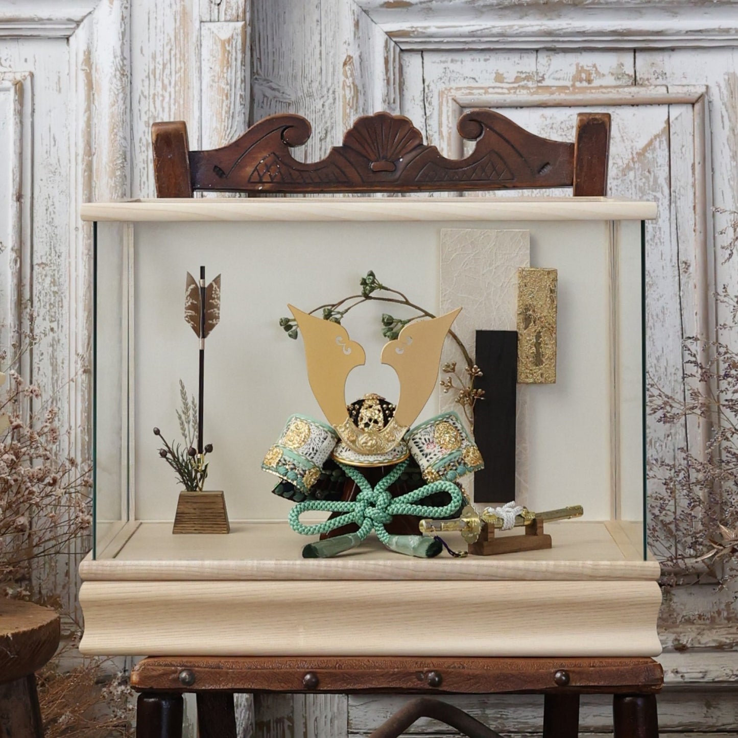 甲冑師「京都武久」作品　伊織 iori | 26祈兜 ケース飾り