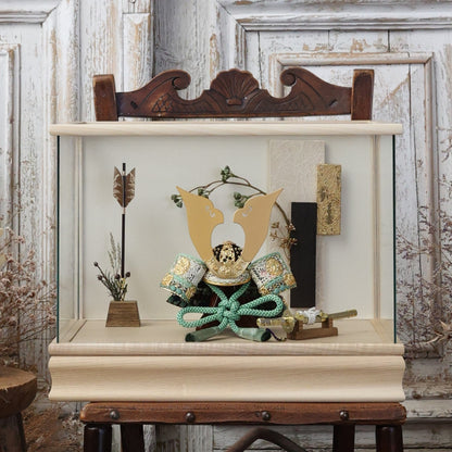 甲冑師「京都武久」作品　伊織 iori | 26祈兜 ケース飾り