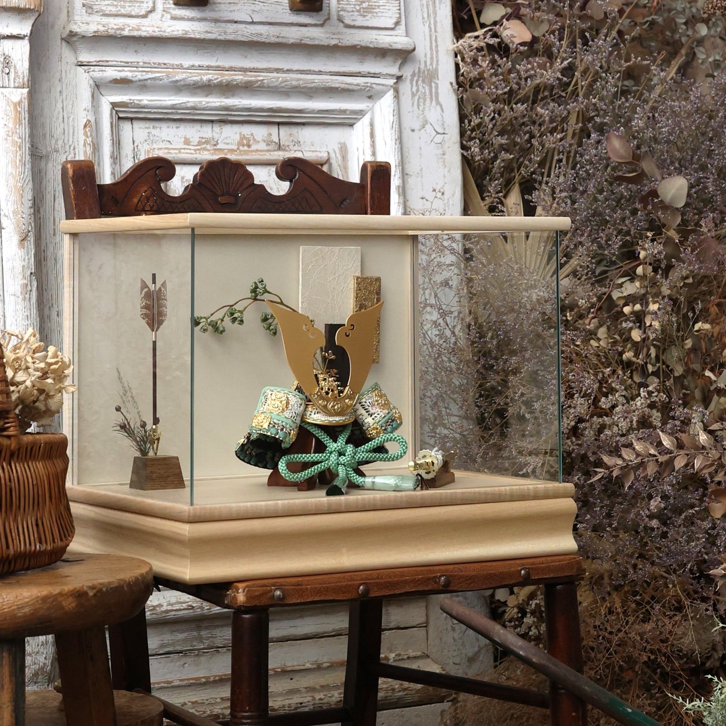 甲冑師「京都武久」作品　伊織 iori | 26祈兜 ケース飾り