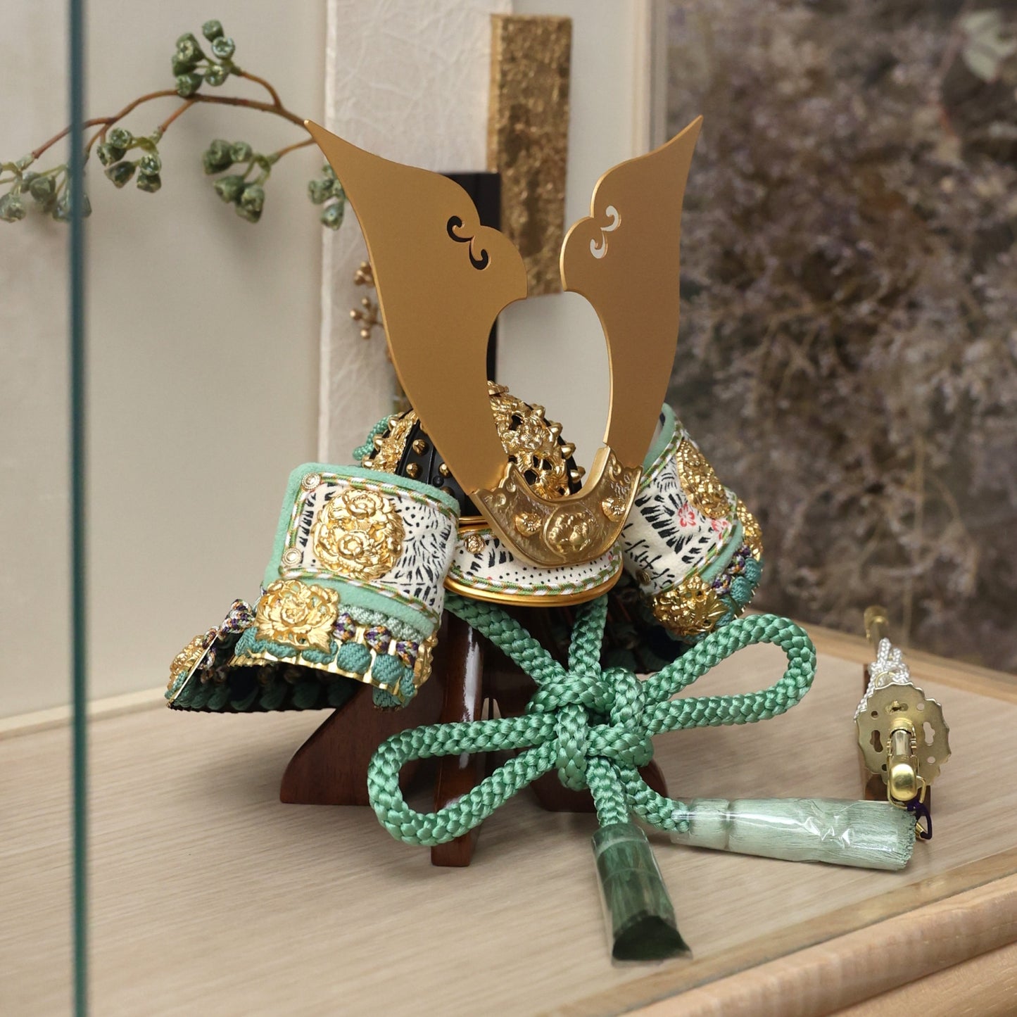 甲冑師「京都武久」作品　伊織 iori | 26祈兜 ケース飾り