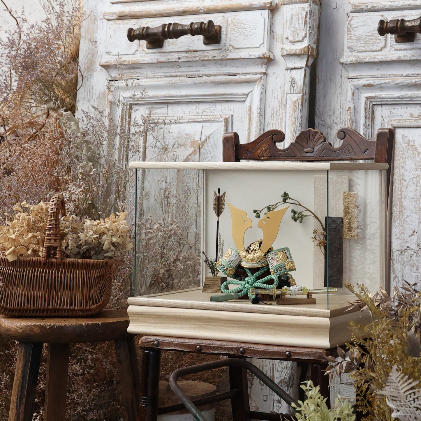 甲冑師「京都武久」作品　伊織 iori | 26祈兜 ケース飾り