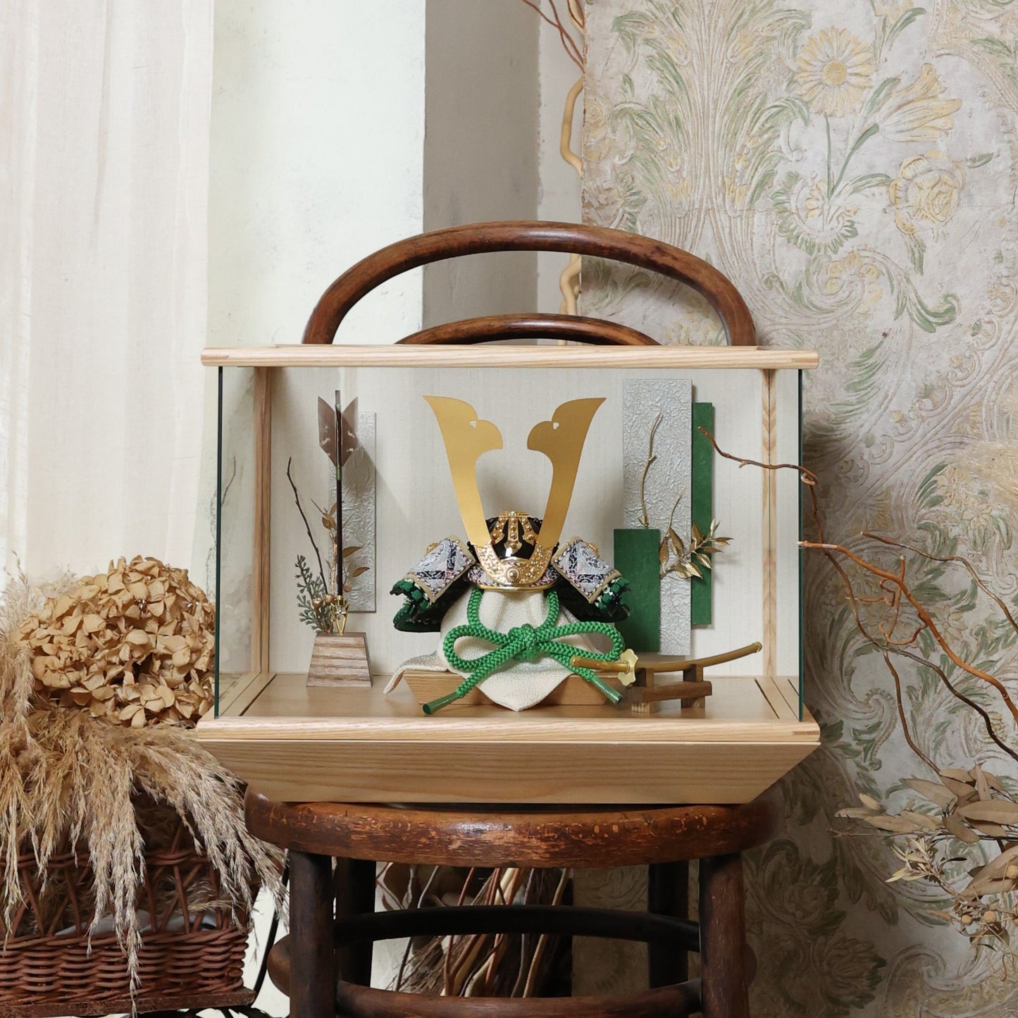 甲冑師「加藤良」作品　樹 itsuki | 26祈兜 ケース飾り