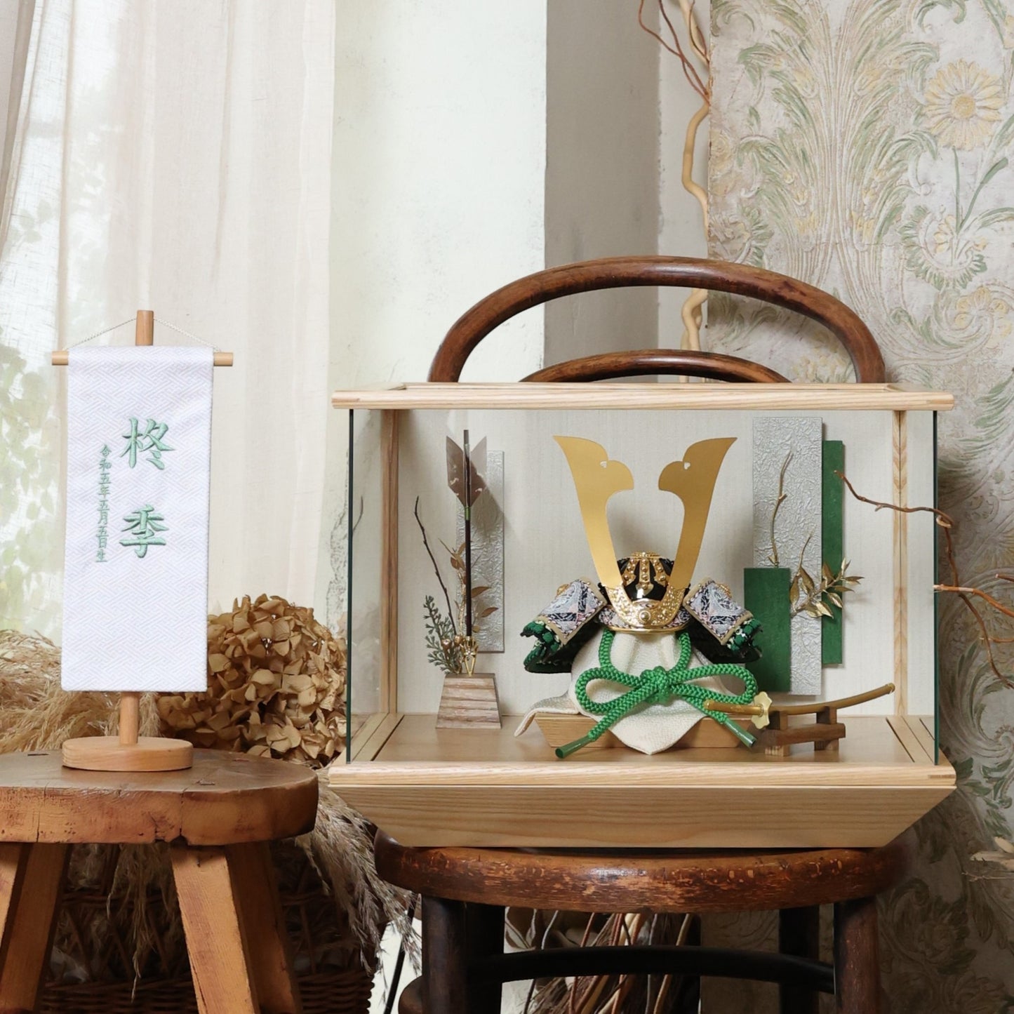 甲冑師「加藤良」作品　樹 itsuki | 26祈兜 ケース飾り