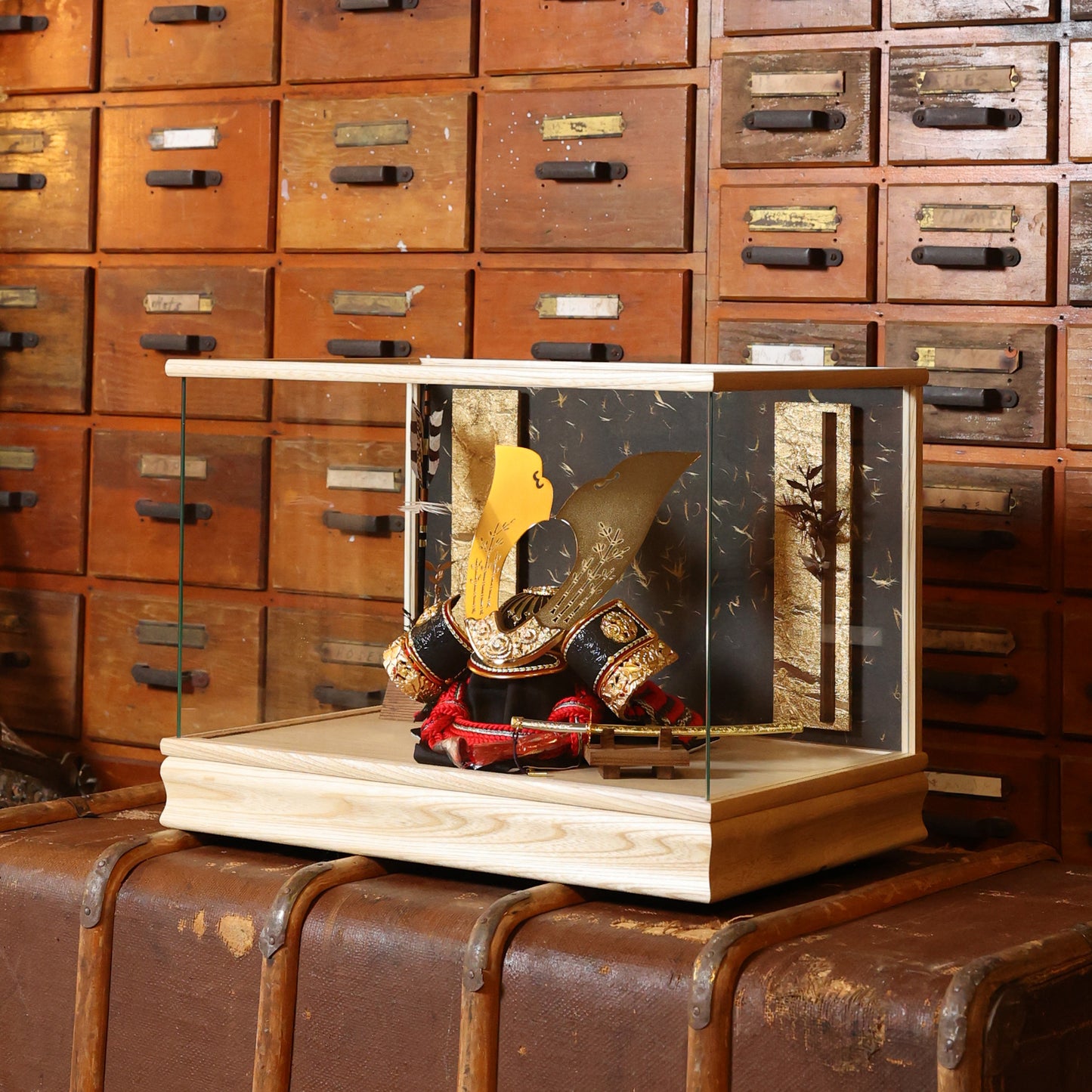 甲冑師「翠鳳」作品　魁斗 kaito | 26祈兜 ケース飾り