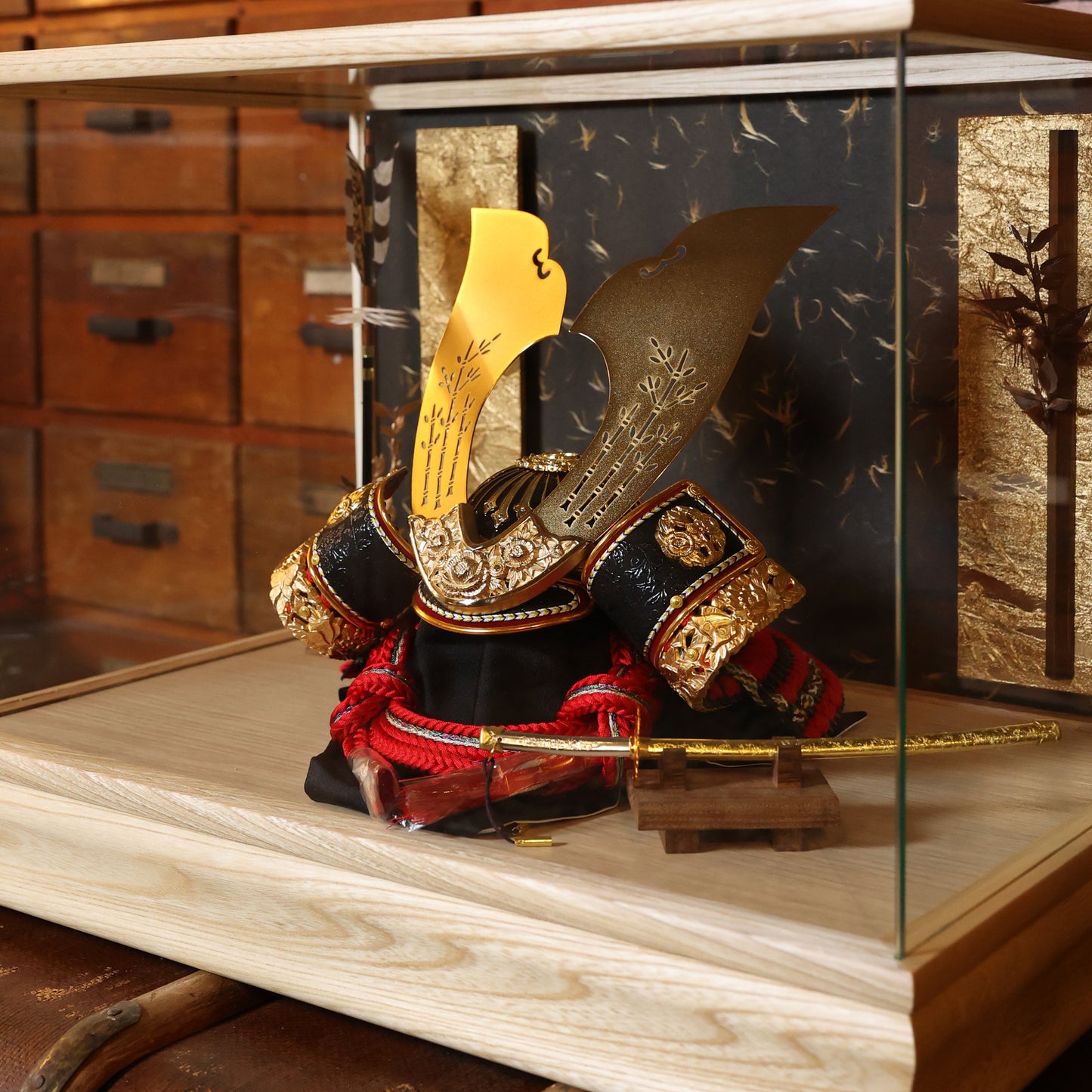 甲冑師「翠鳳」作品　魁斗 kaito | 26祈兜 ケース飾り