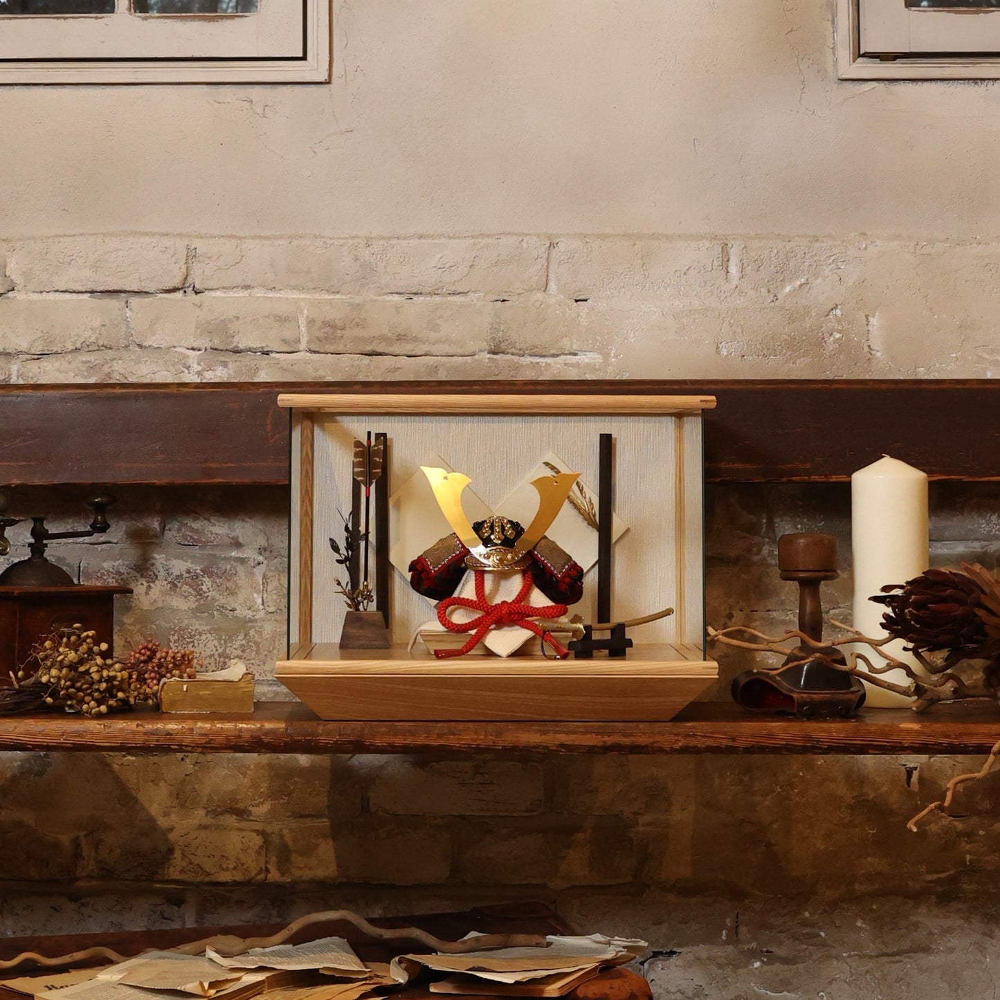 甲冑師「加藤良」作品　樏 rui | 26祈兜 ケース飾り