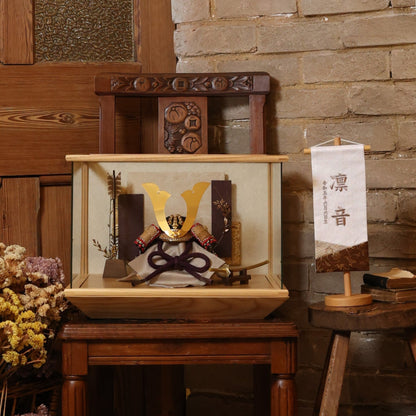 甲冑師「加藤良」作品　徳 toku | 26祈兜 ケース飾り