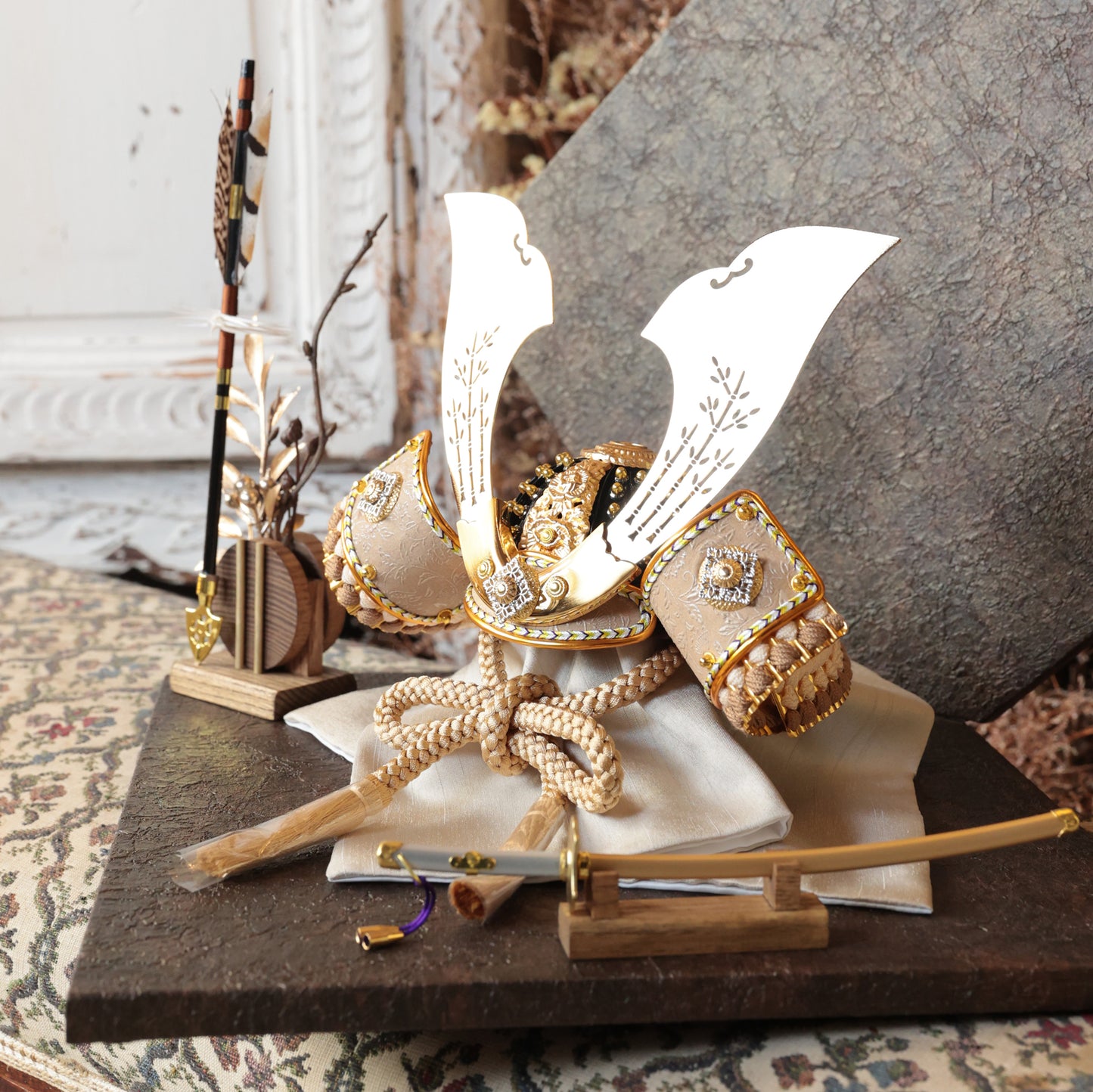 甲冑師「翠鳳」作品  豪 gou｜26祈兜 菱形飾り