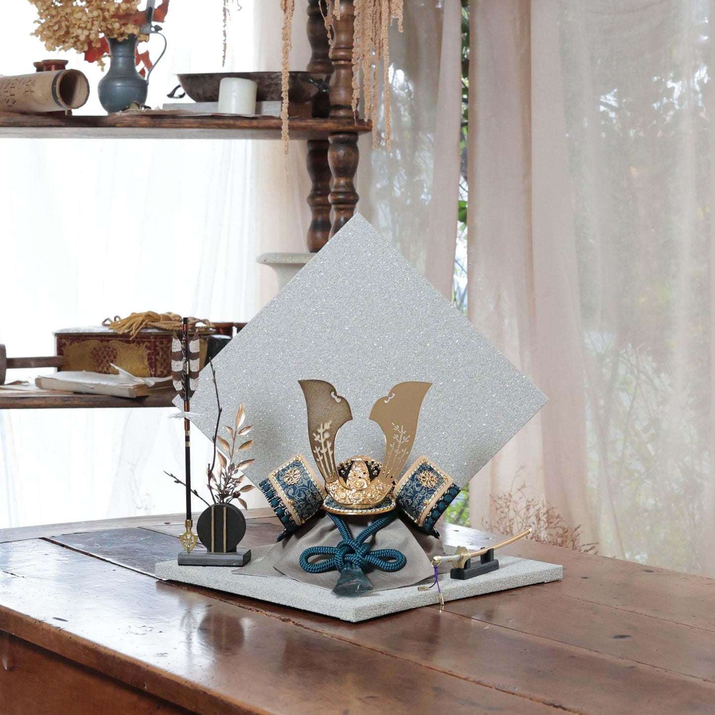 甲冑師「翠鳳」作品  永遠 towa｜26祈兜 菱形飾り