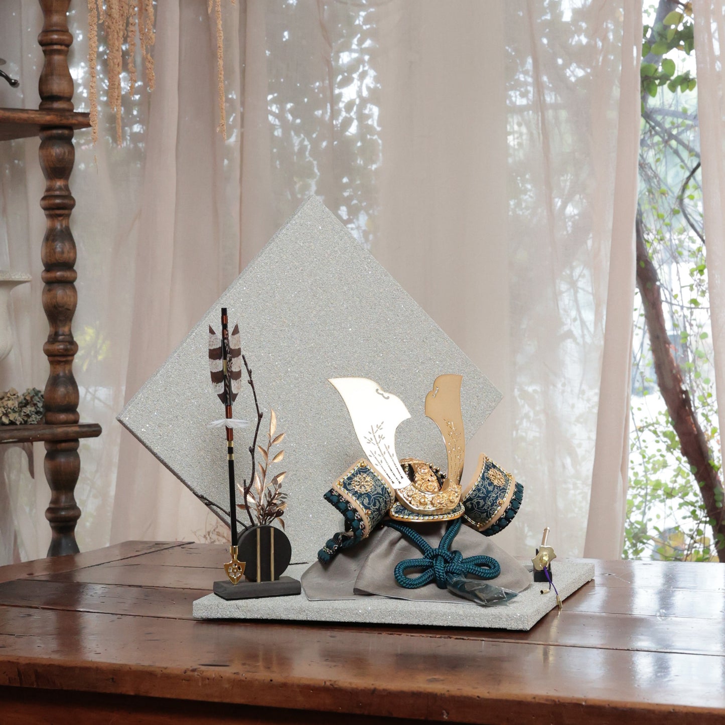 甲冑師「翠鳳」作品  永遠 towa｜26祈兜 菱形飾り