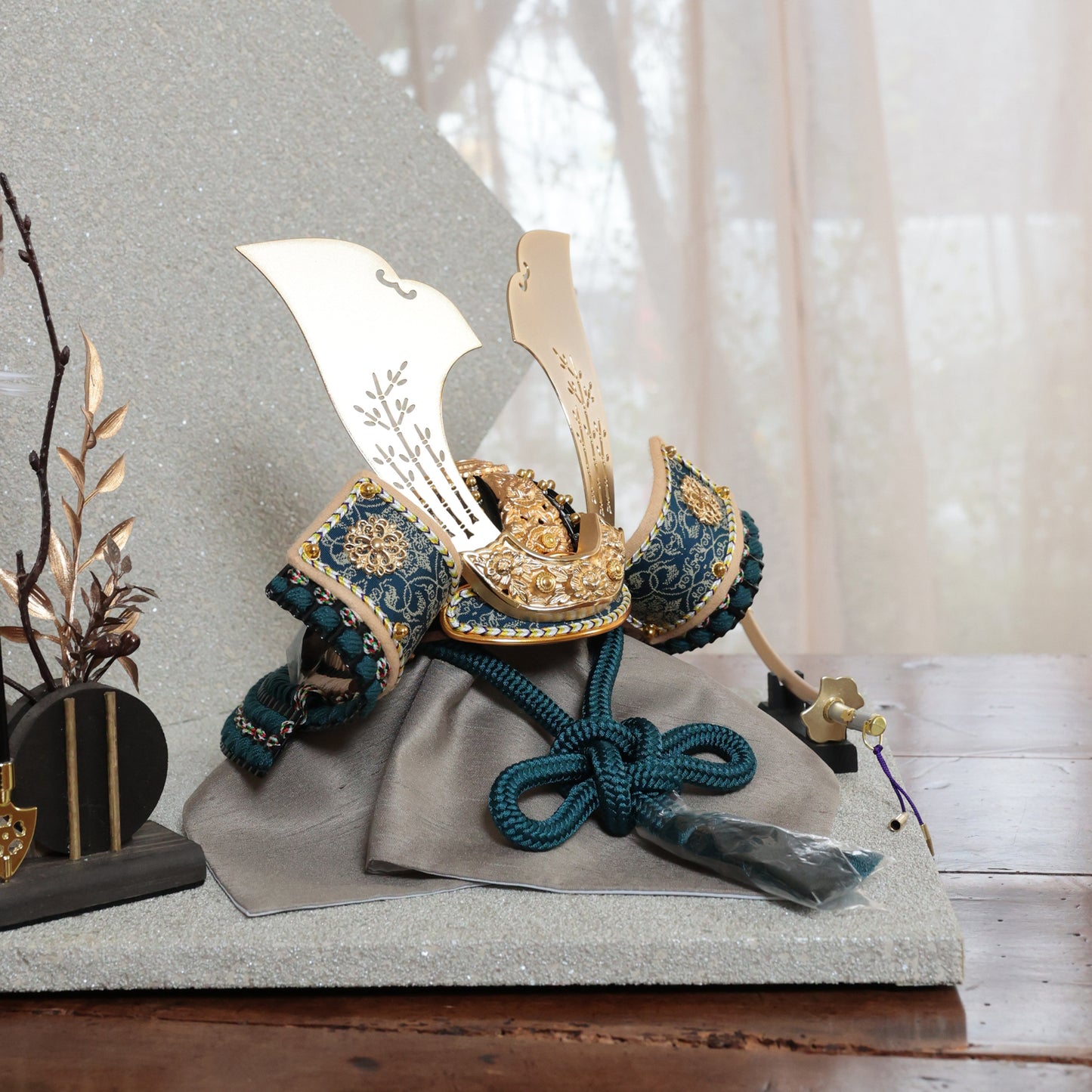 甲冑師「翠鳳」作品  永遠 towa｜26祈兜 菱形飾り