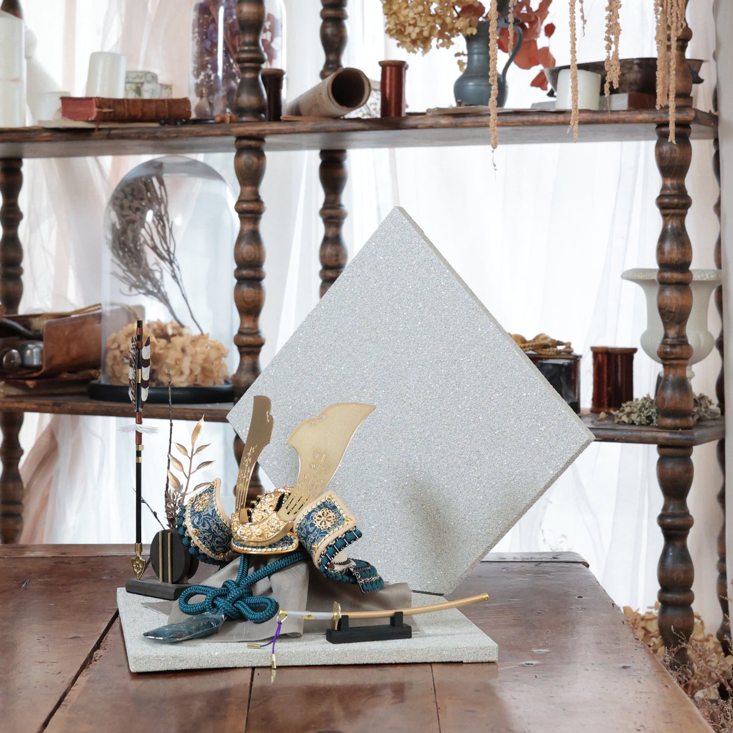 甲冑師「翠鳳」作品  永遠 towa｜26祈兜 菱形飾り