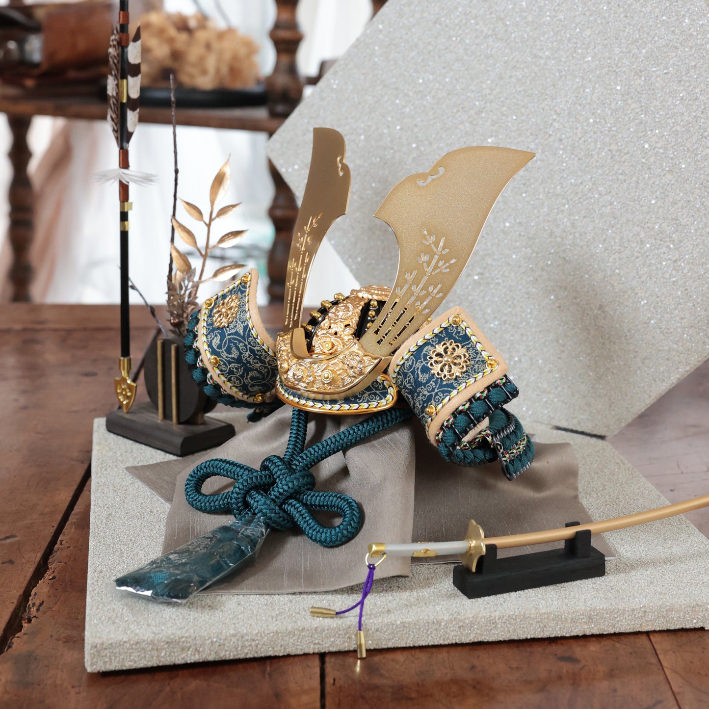 甲冑師「翠鳳」作品  永遠 towa｜26祈兜 菱形飾り