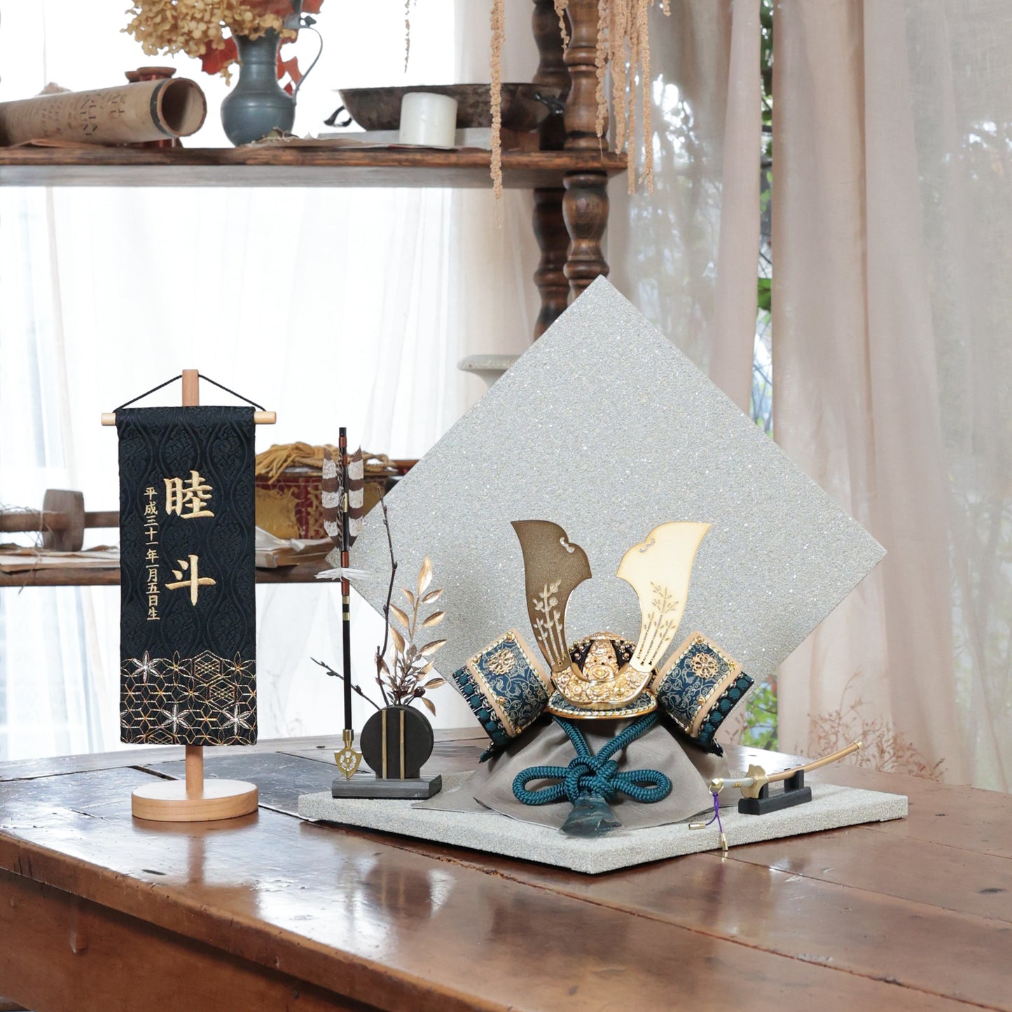 甲冑師「翠鳳」作品  永遠 towa｜26祈兜 菱形飾り